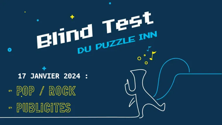 Blind test Puzzle Inn : Pop/Rock - Publicité