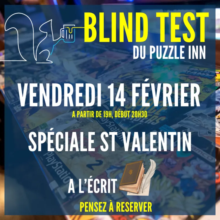 BAR AVEC SOIRÉE BLIND TEST À LYON - VENDREDI 14 FEVRIER 2025, Lyon, Puzzle Inn